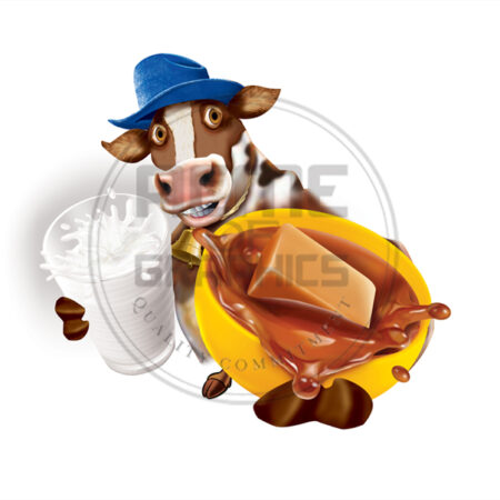 Cow With Caramel Milk