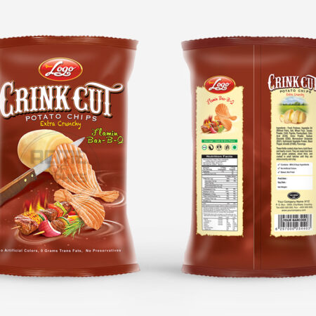 Crink Cut Potato Chips (Flamin_Bar_B-Q)