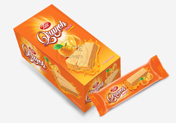 Qrunch Wafers Box Orange