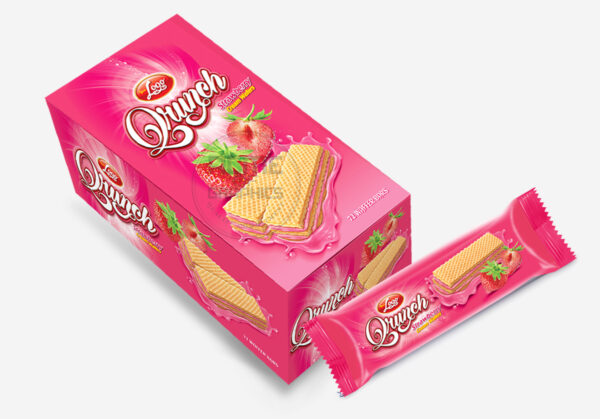 Qrunch Wafers Box Strawberry