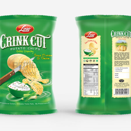 Crink Cut Potato Chips (Sour Cream & Onion)