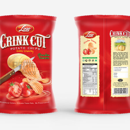Crink Cut Potato Chips (Garden Tomato)